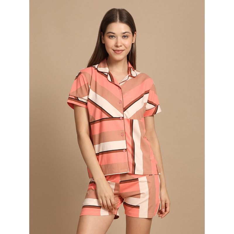 Sweet Dreams Women Printed Shirt With Shorts (Set of 2) (M)