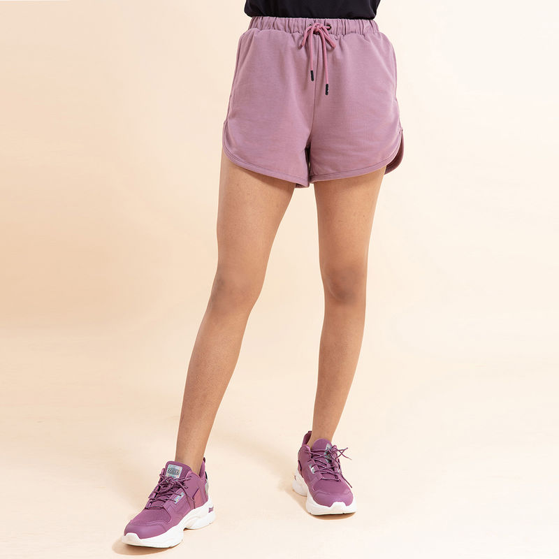 Chill- Pill Cotton Terry Shorts , Nykd All Day-NYK 039 Elderberry (XL)