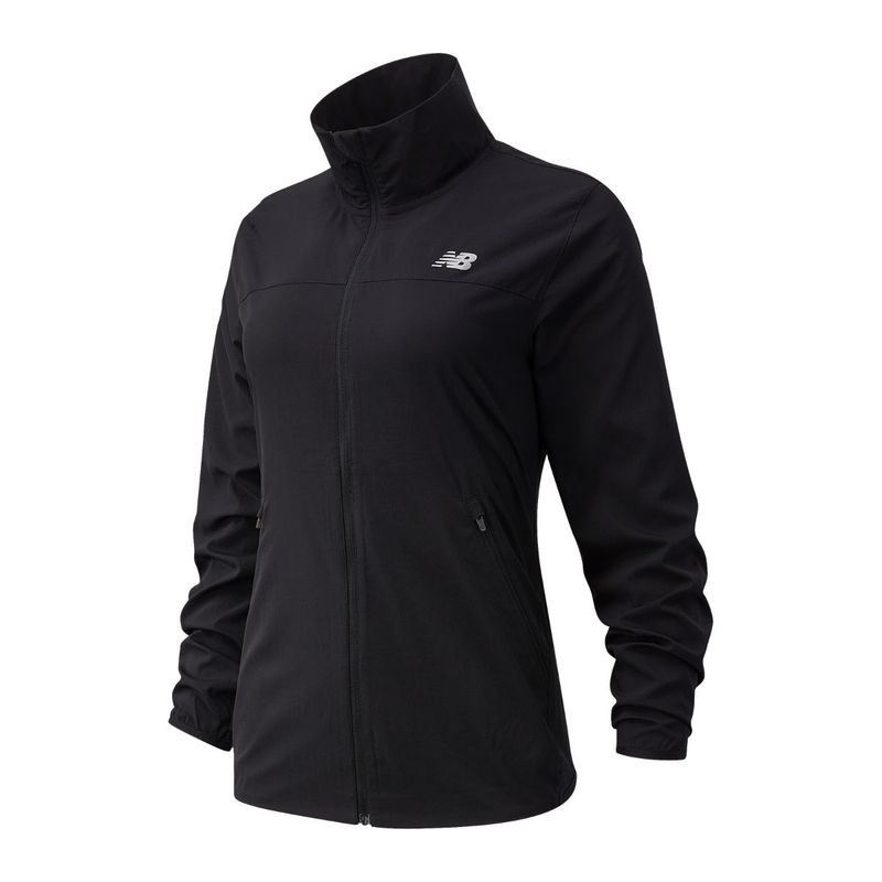 New Balance Women Jacket 100% Polyester Black (S)