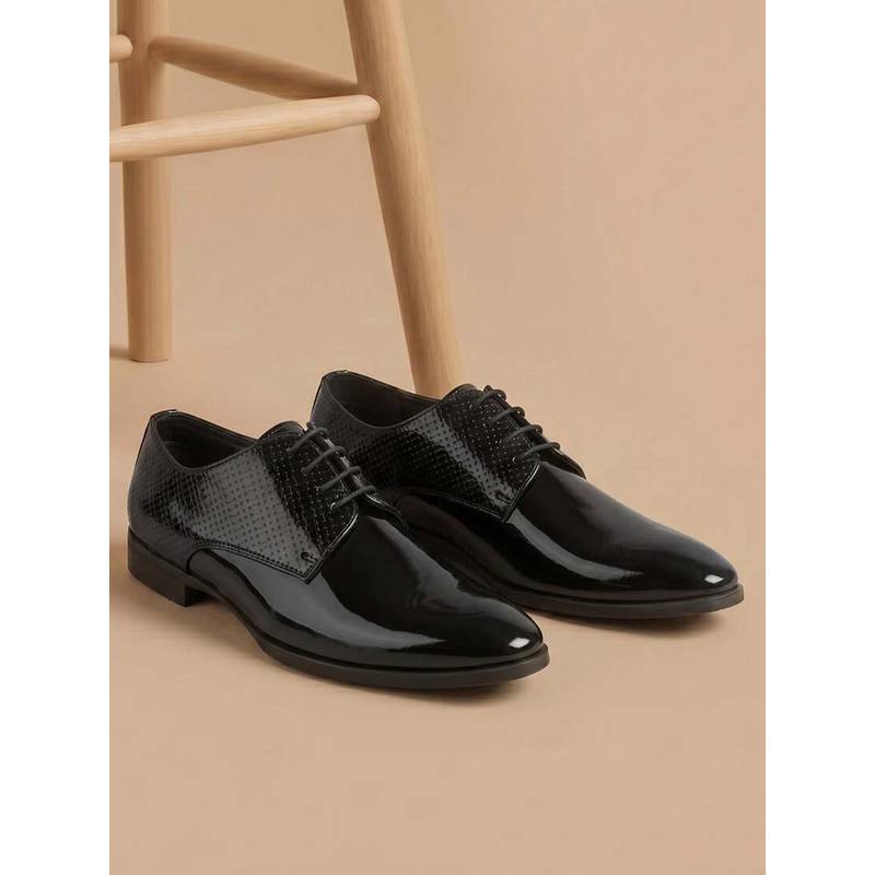 Metro Men Black Formal - Derbies (UK 8)