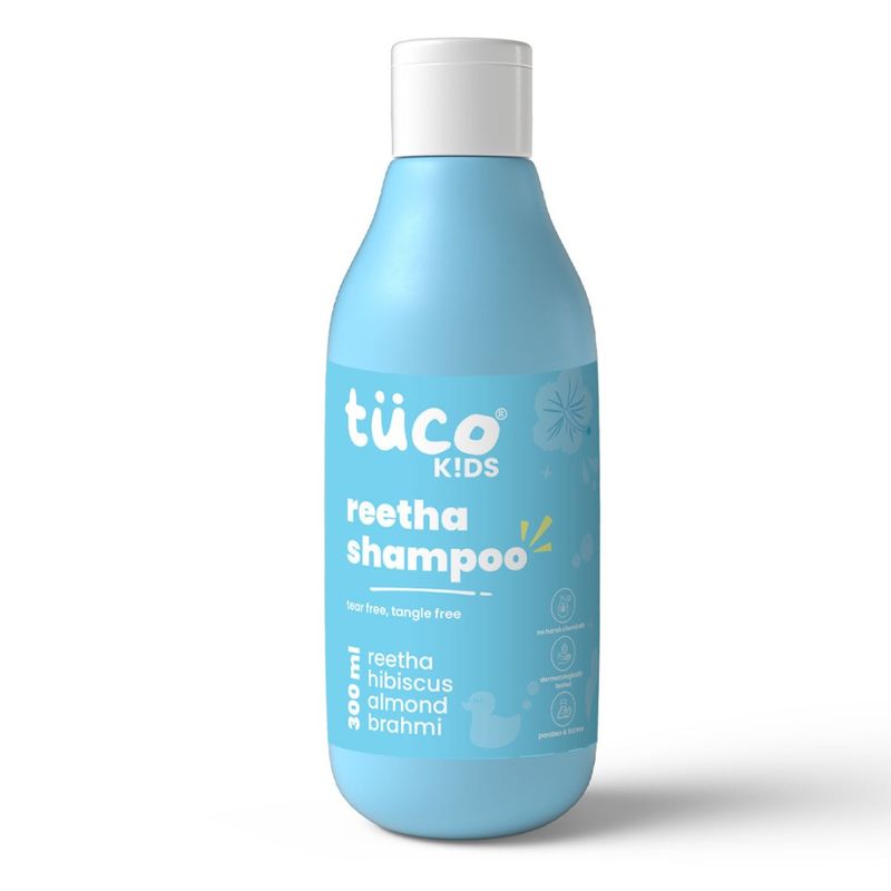 TuCo Kids Mild No Tear Shampoo with Reetha & Henna for Gentle Cleasing & Tangle Free Hair