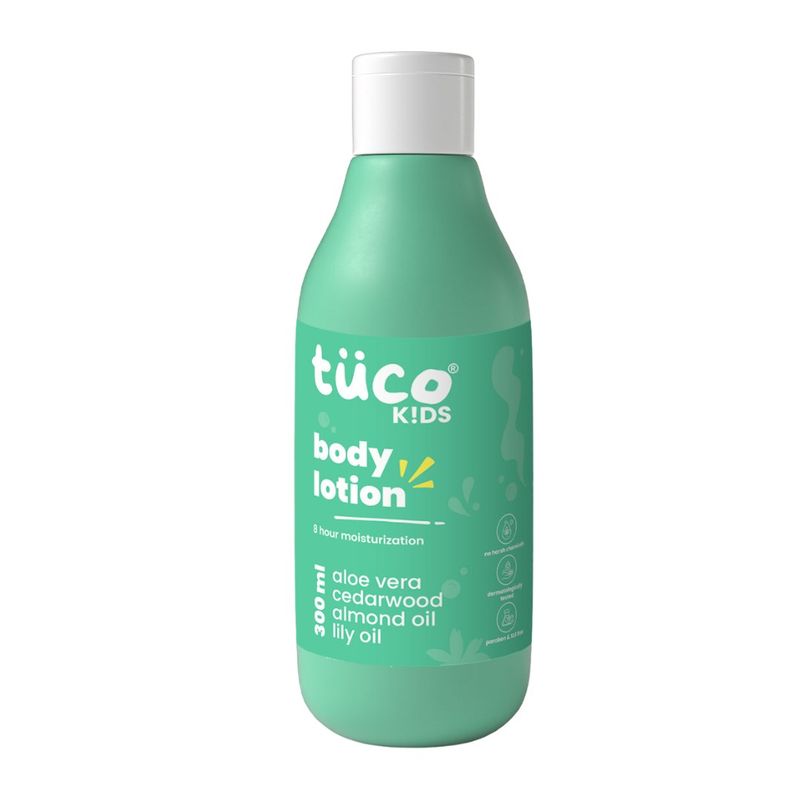 TuCo Kids Body Lotion with Aloe & Almond, 8-hr Moisture, Non-Greasy, For Deep Moisturization