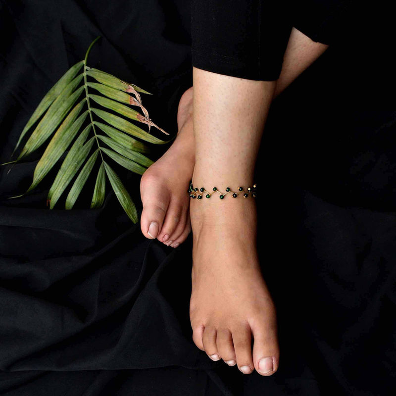 BeAbhika Twist Me Anklet - Pair of Two Pieces (M-L)