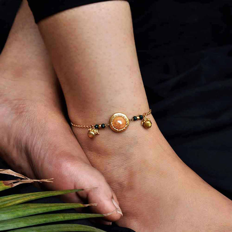 BeAbhika Bud Blossom Anklet - Pair of Two Pieces (M-L)