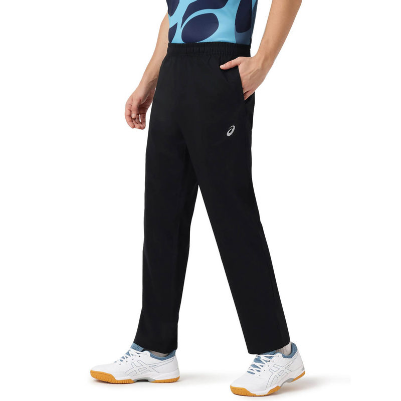 ASICS Black Polyester Regular Trackpant (S)
