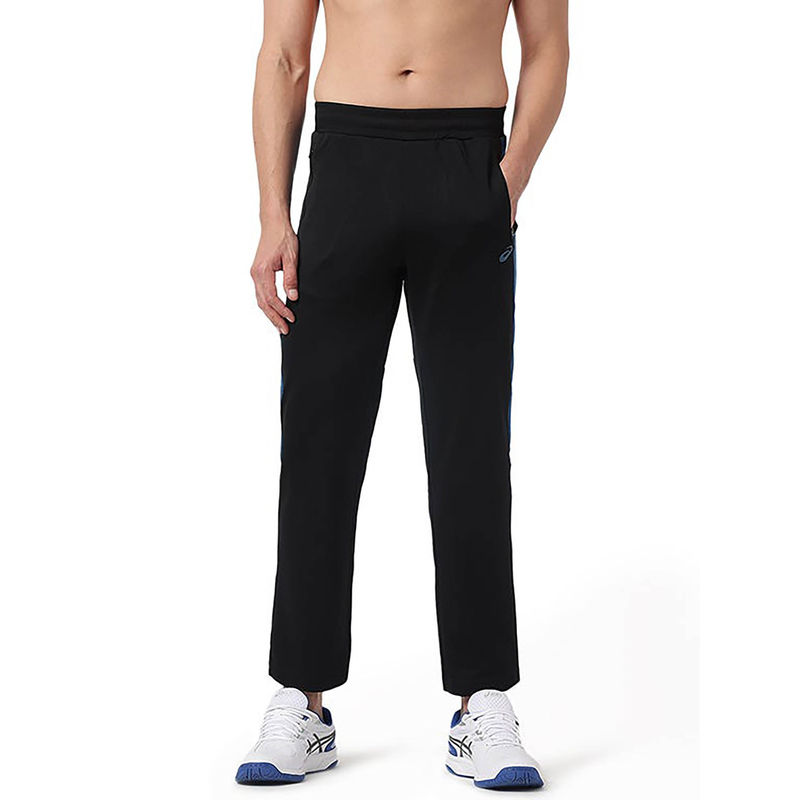 ASICS Black Polyester Regular Trackpant (S)
