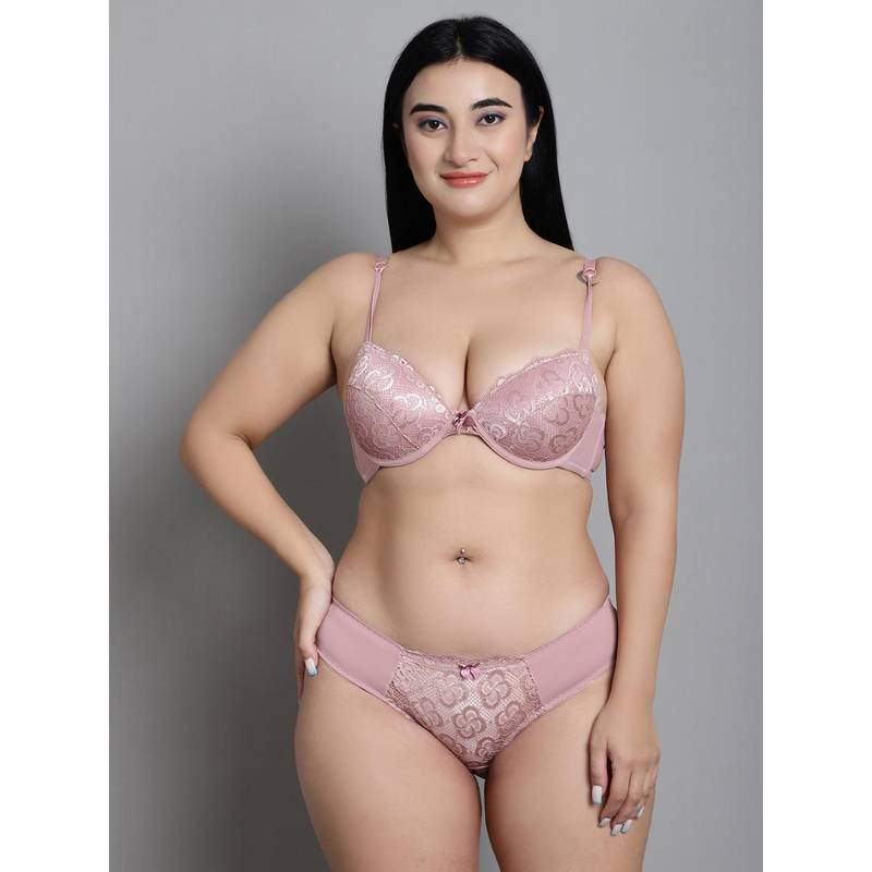 Makclan Sultry Seduction Plunging Lace Lingerie (Set of 2) (38B)