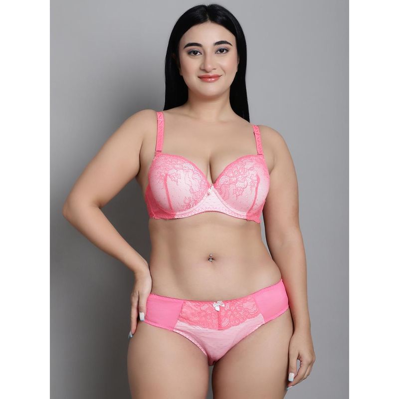 Makclan Plunging Passion Lace Lingerie (Set of 2) (38D)