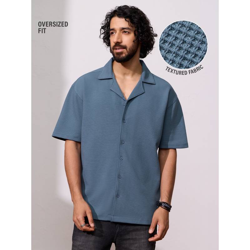 The Souled Store Plume Men Oversized Shirts (XS)