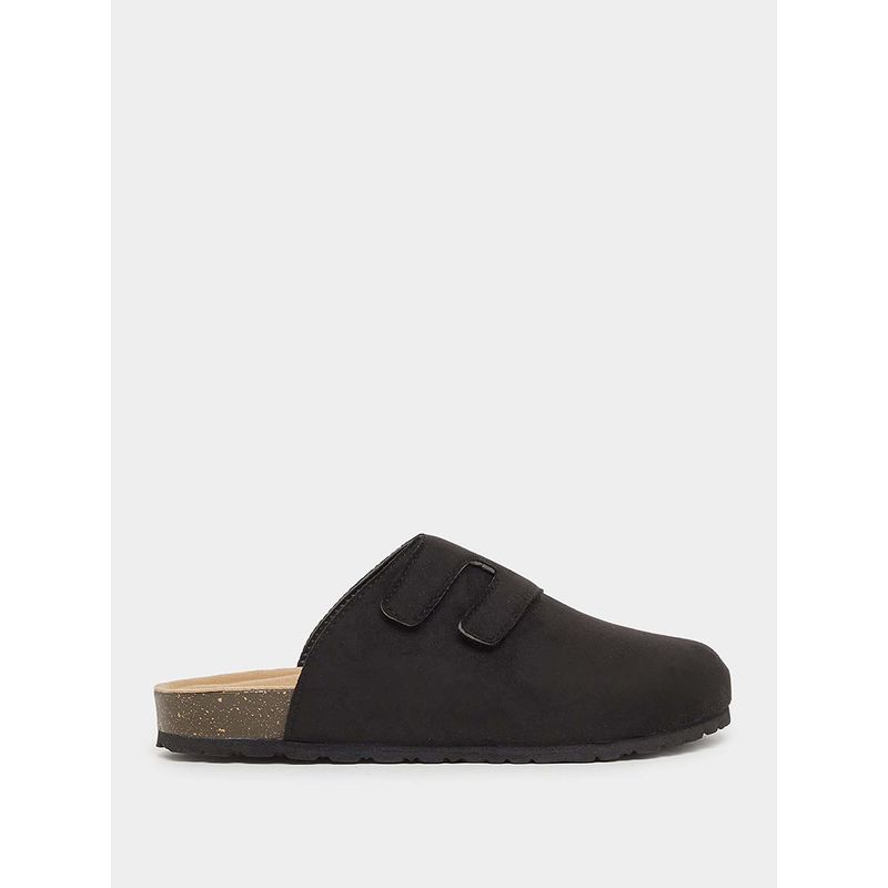 Styli Men Velcro Faux Suede Mules (UK 8)