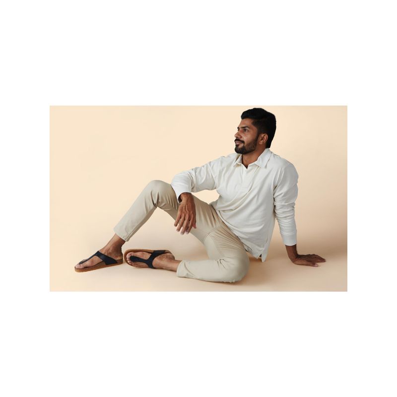 Neeman's Cork Thong Sandals Black &Tan Flipflop (UK 8)