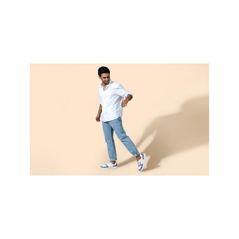 Neeman's Retro Slick Sneaker Blue &White (UK 11)
