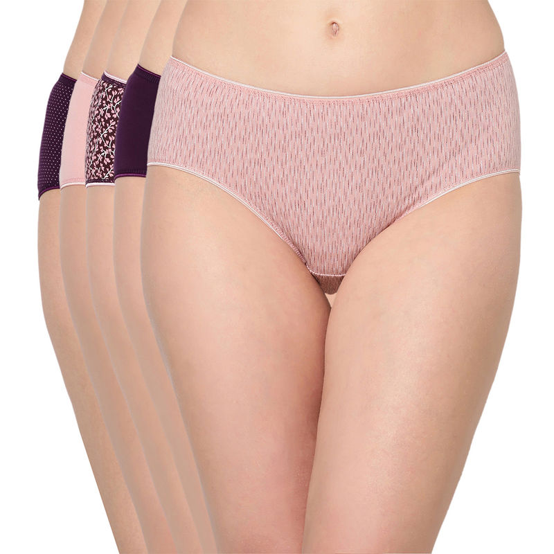 Juliet Women's Hipster Cotton Panties (Pack of 5) 6423 MultiColor Buy