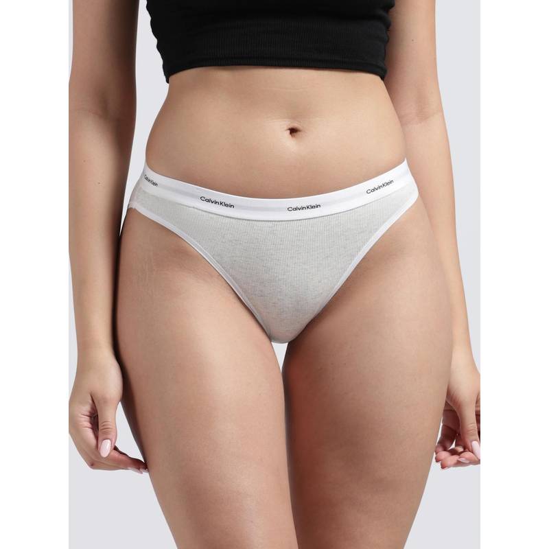 Calvin Klein Women Off White Solid Bikini Panty (XS)