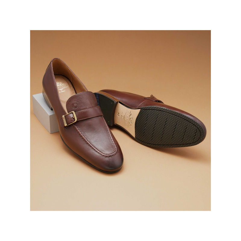 Ruosh The Dante Tan Men Formal Slip-On Loafers (EURO 40)