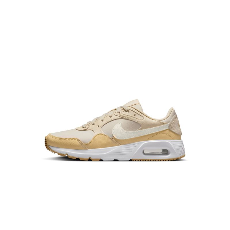 Nike Air Max SC Women Beige Running Shoes (UK 4)
