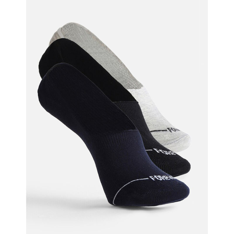 Forever 21 Printed Multicolored No Show Socks (Pack of 3) Buy Forever 21 Printed Multicolored