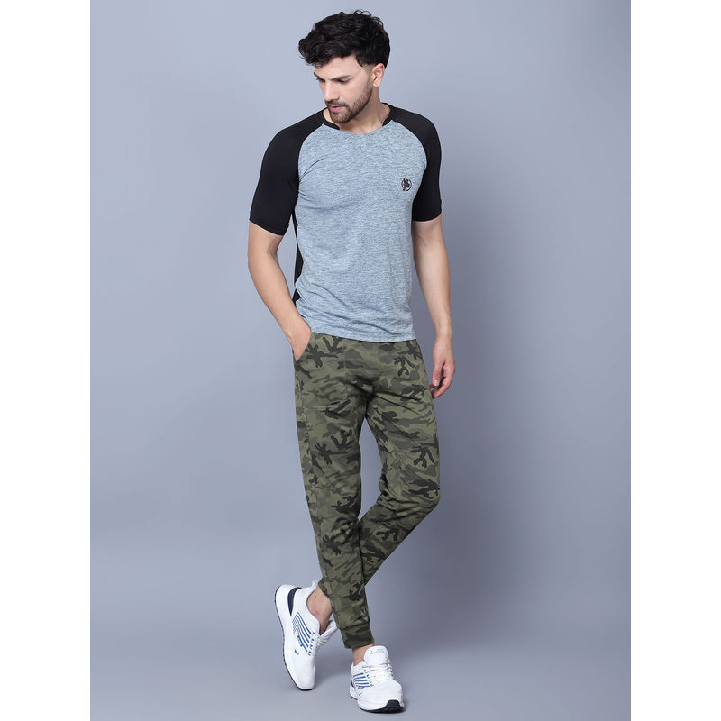 Shiv Naresh Grey Colorblock Fitted Fit T-Shirt (40)