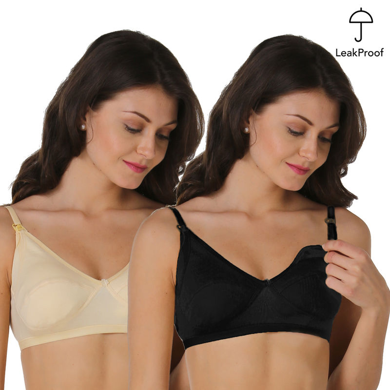 Morph Maternity Pack Of 2 Leakproof Nursing Bras - Multi-Color (40D)