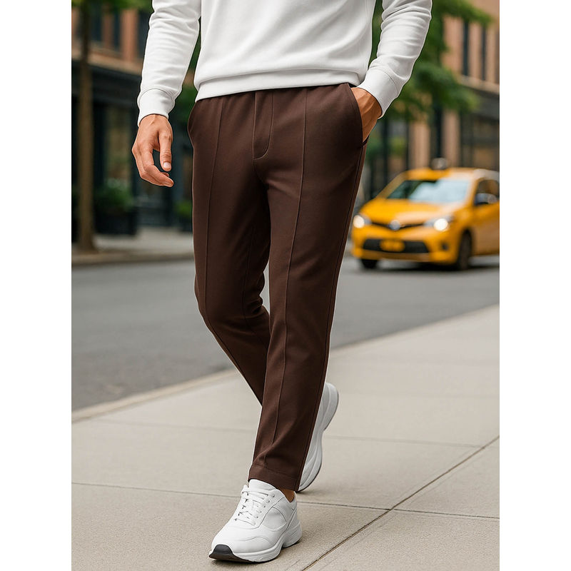 Bewakoof Men's Brown Track Pants (2XL)