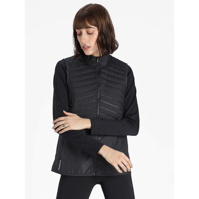 Puma Favourite Windcell Womens Black Puffer Running Performance Vest (S)