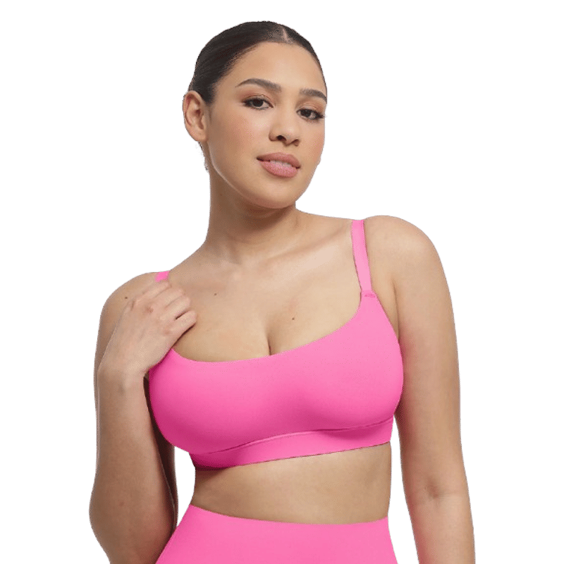 Shop The Edit Pink Solid Regular Fit Bra (3XL)