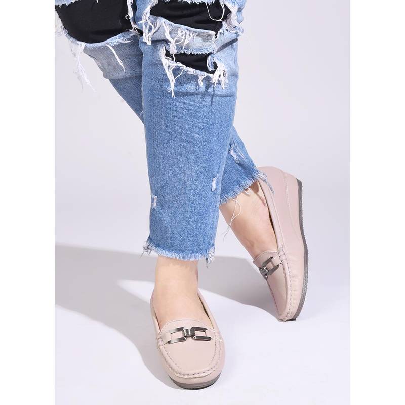 SHUZ TOUCH Peach Classic Comfort Loafers (EURO 37)