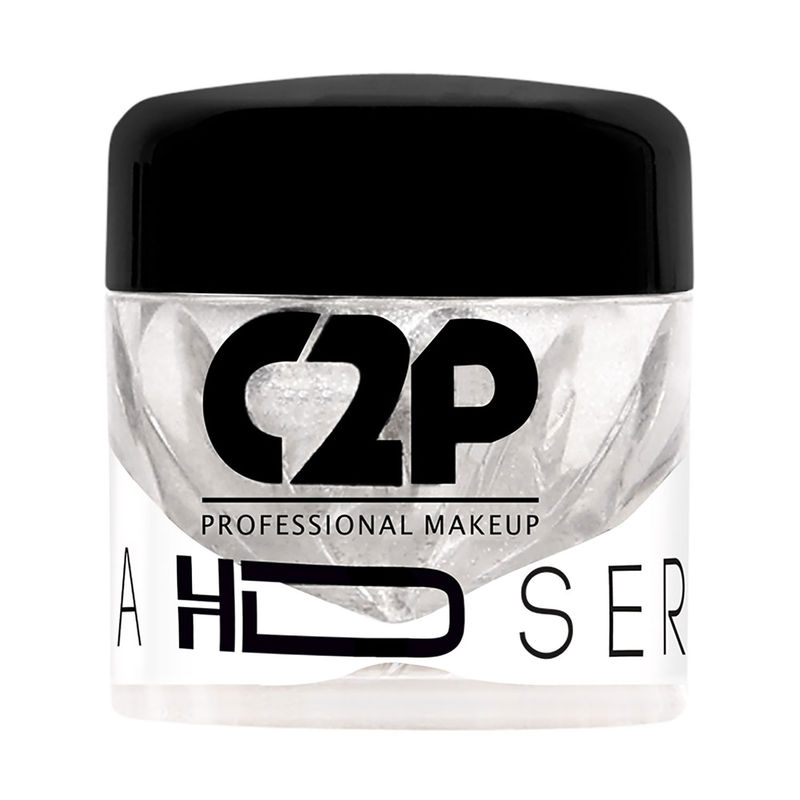 C2P Pro HD Loose Precious Eye Shadow Pigment Long-Lasting Shimmer for Face Body - Due Silver 152
