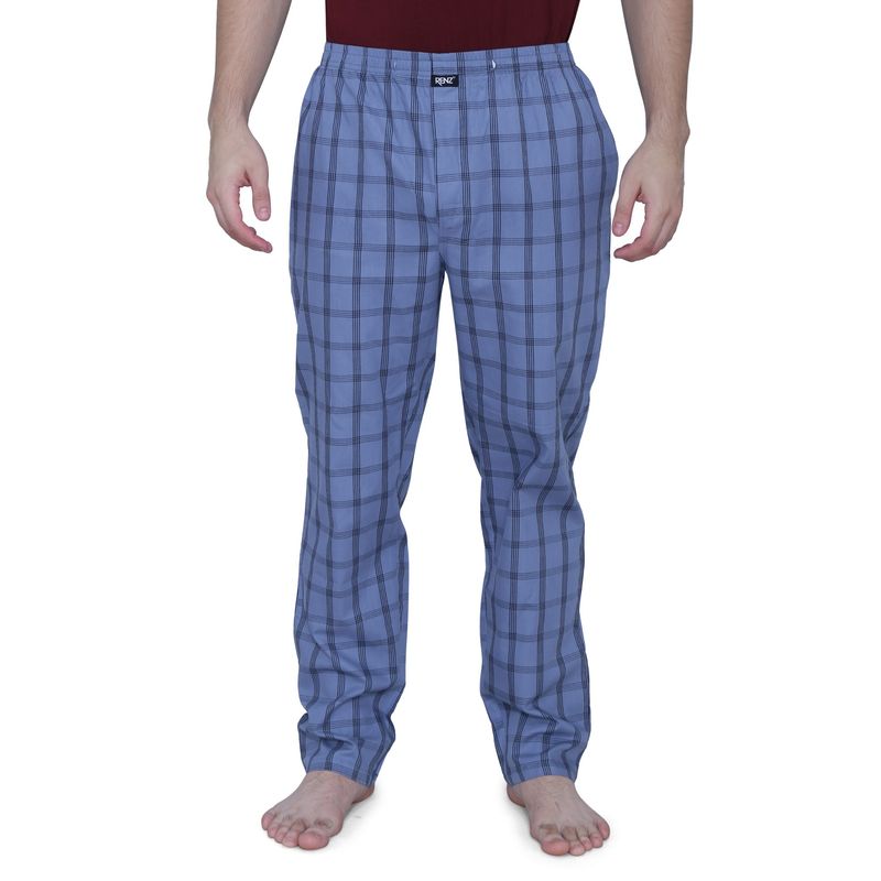 RENZ Super Combed Cotton Carbon Finish Twill Checks Pyjama (S)