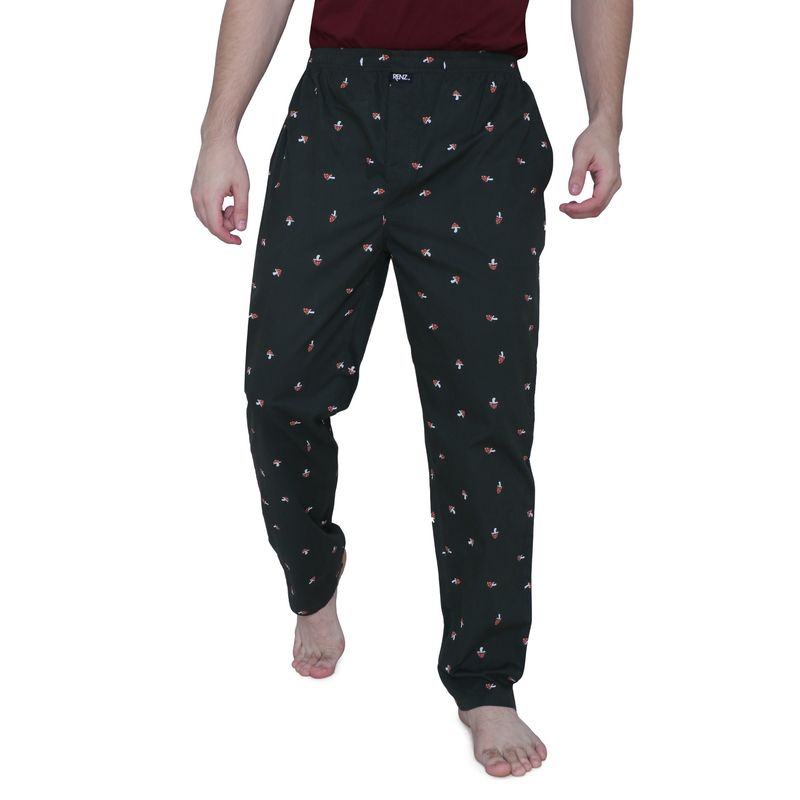 RENZ Combed Cotton Peach Finish Poplin Print Pyjama (S)