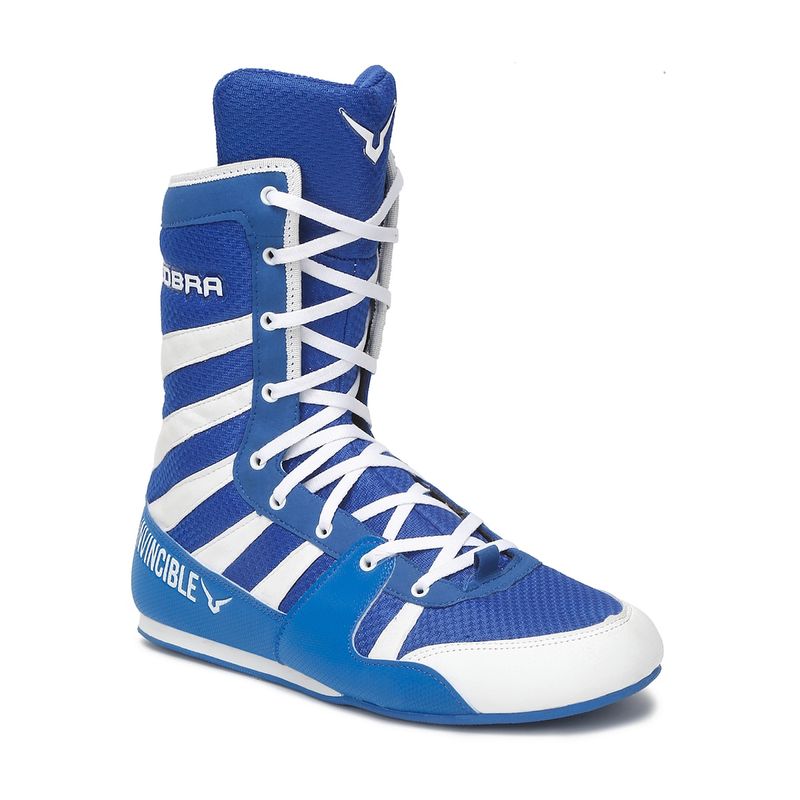 INVINCIBLE Blue Cobra Boxing Shoes (UK 5)
