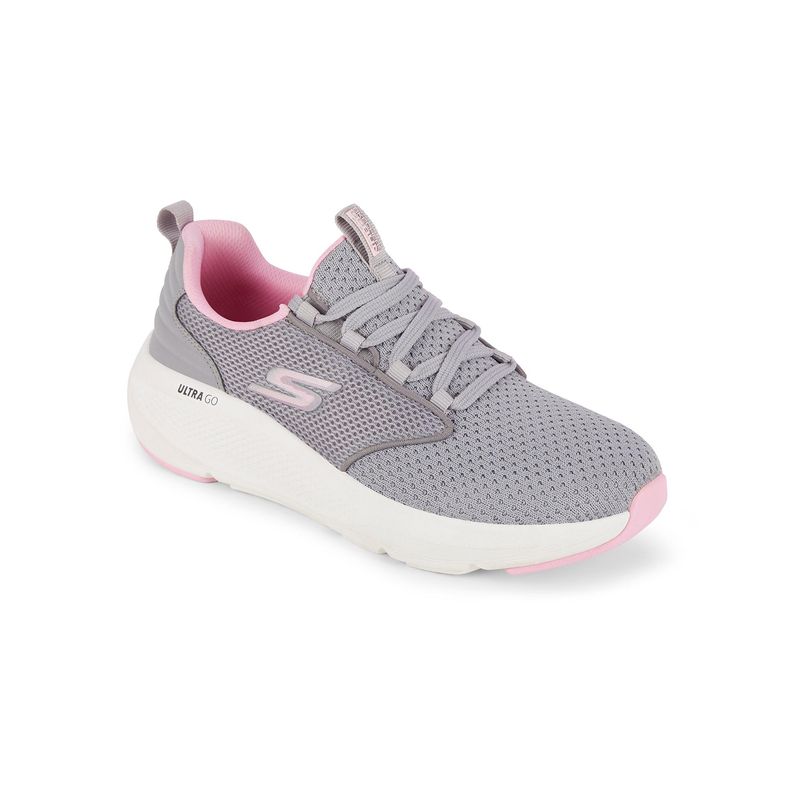 SKECHERS Women GO RUN ELEVATE Grey Slip On Running Shoes (US 7)