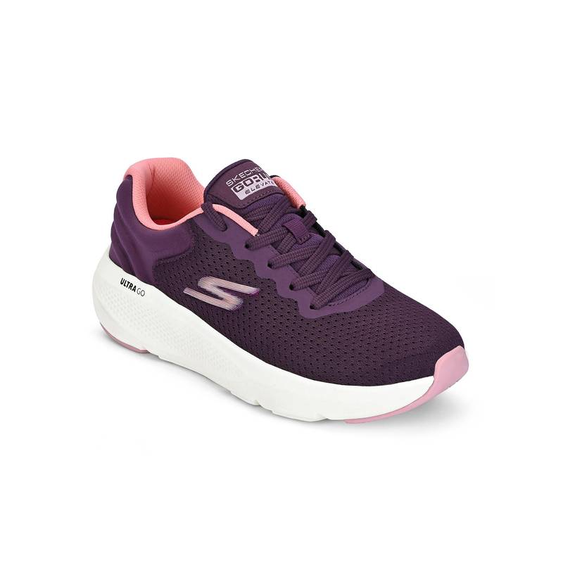 SKECHERS Womens GO RUN ELEVATE Plum Running Shoes (US 9)
