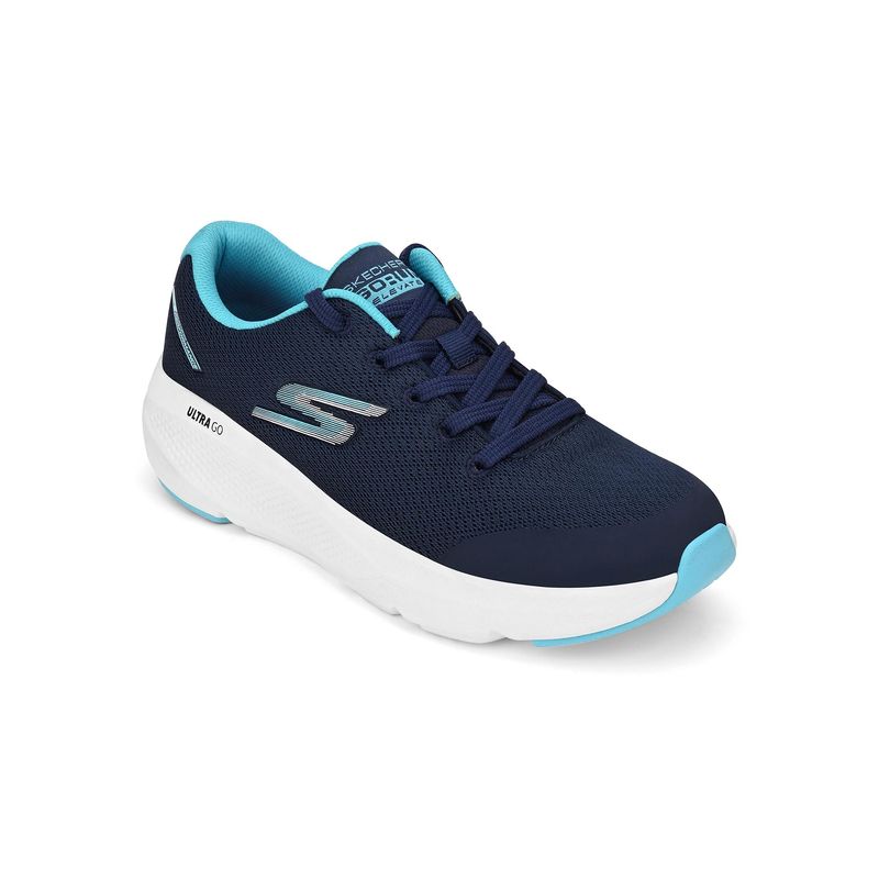 SKECHERS Womens GO RUN ELEVATE Navy Blue Running Shoes (US 10)