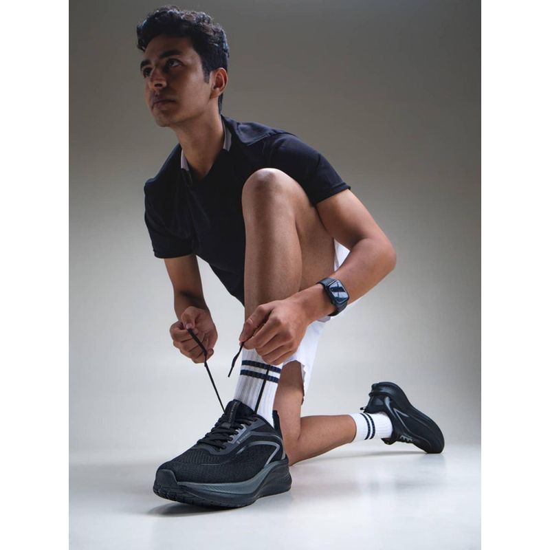 Bacca Bucci Obsidian Black Zephyr All Day Comfort Running Shoes (UK 9)