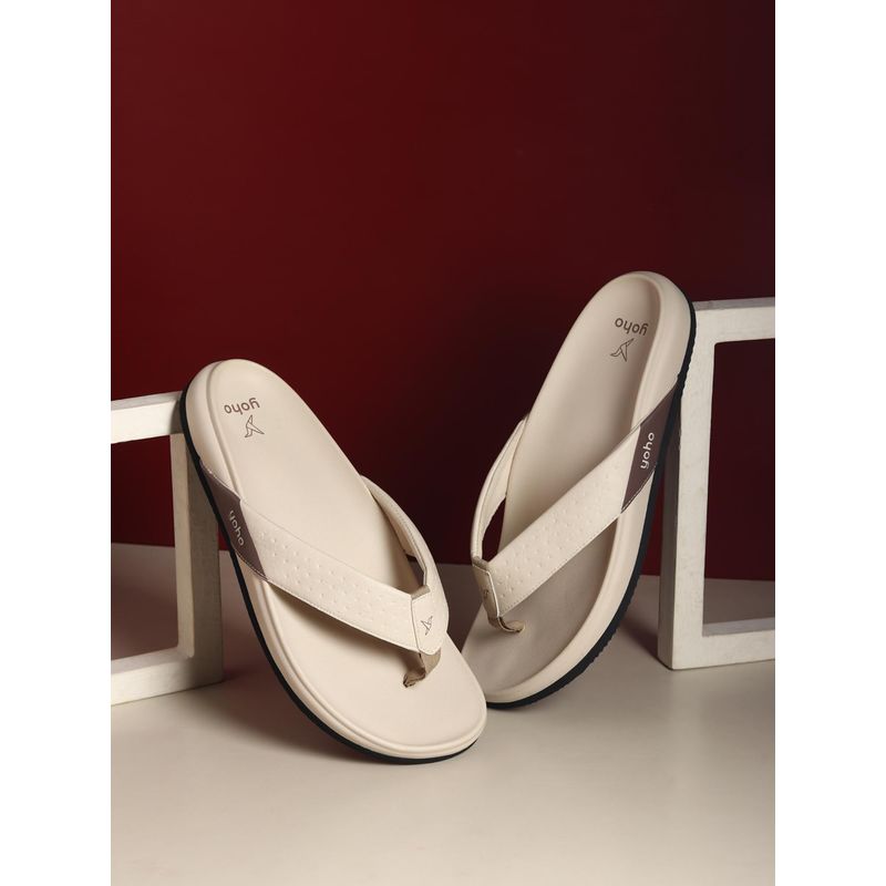 Yoho Mens Beige Snugly 003 Flipflop (UK 6)