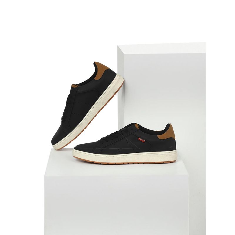 Levi's Mens Black Solid Sneakers (UK 9)