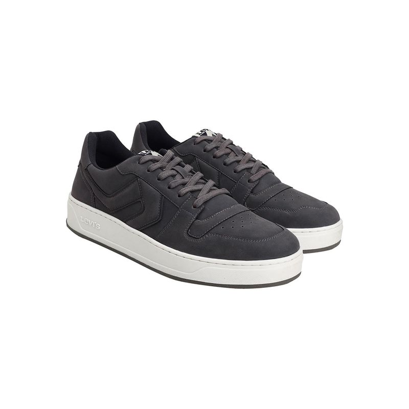 Levi's Mens Charcoal-Grey Solid Sneakers (UK 9)