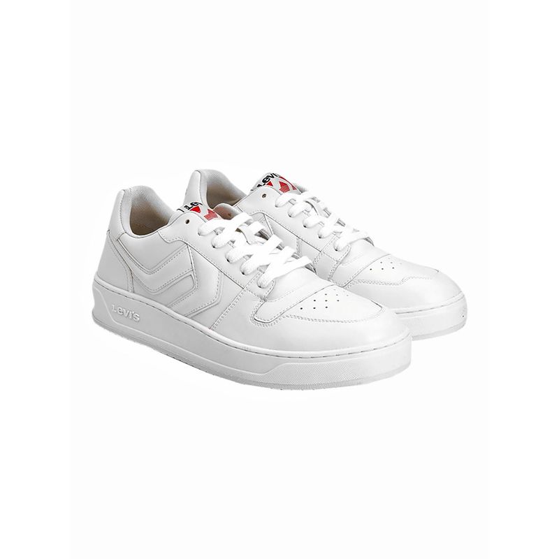 Levi's Mens White Solid Sneakers (UK 9)