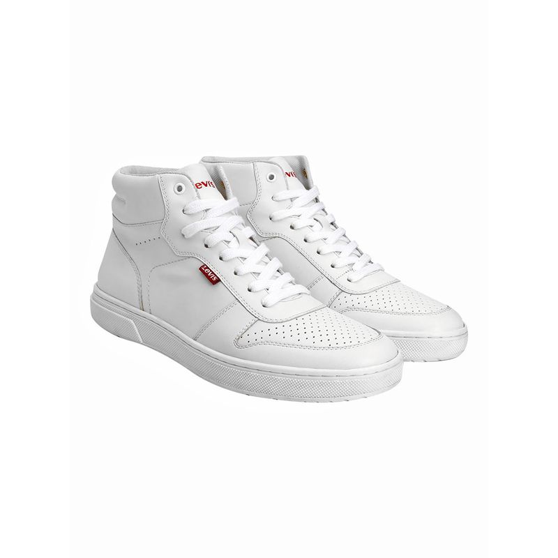 Levi's Mens White Solid Sneakers (UK 7)