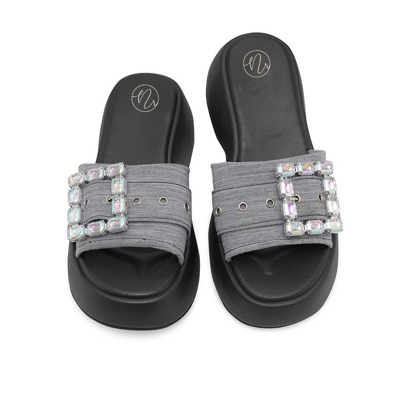 NR BY NIDHI RATHI Black Sandals Heels (EURO 36)