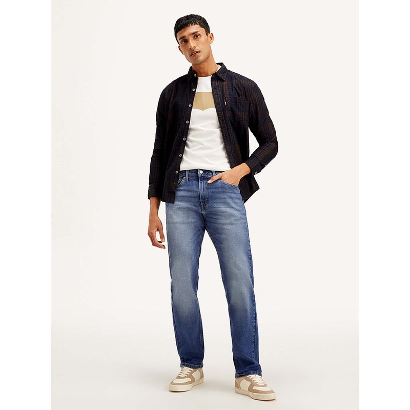 Levi's Men Regular Fit Blue Jeans (32)