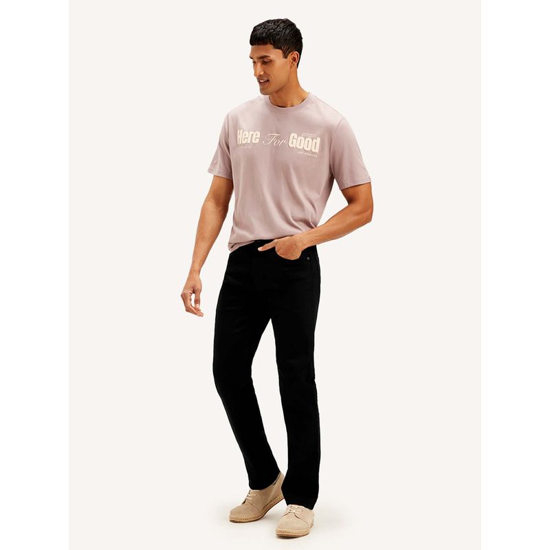 Levi's Men Regular Fit Black Jeans (30)