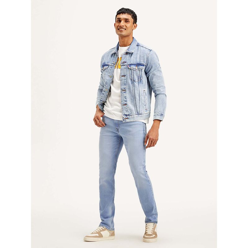 Levi's Men Slim Fit Light Blue Jeans (40)