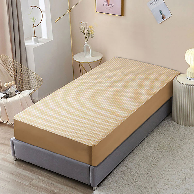 MEMOIR Diamond Shield Mattress Cover (Beige) (78 x 36 inch)