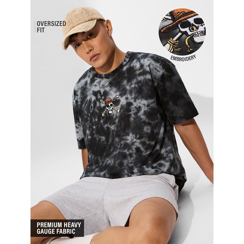 The Souled Store Official One Piece- Pirates Oversized T-Shirt (M)