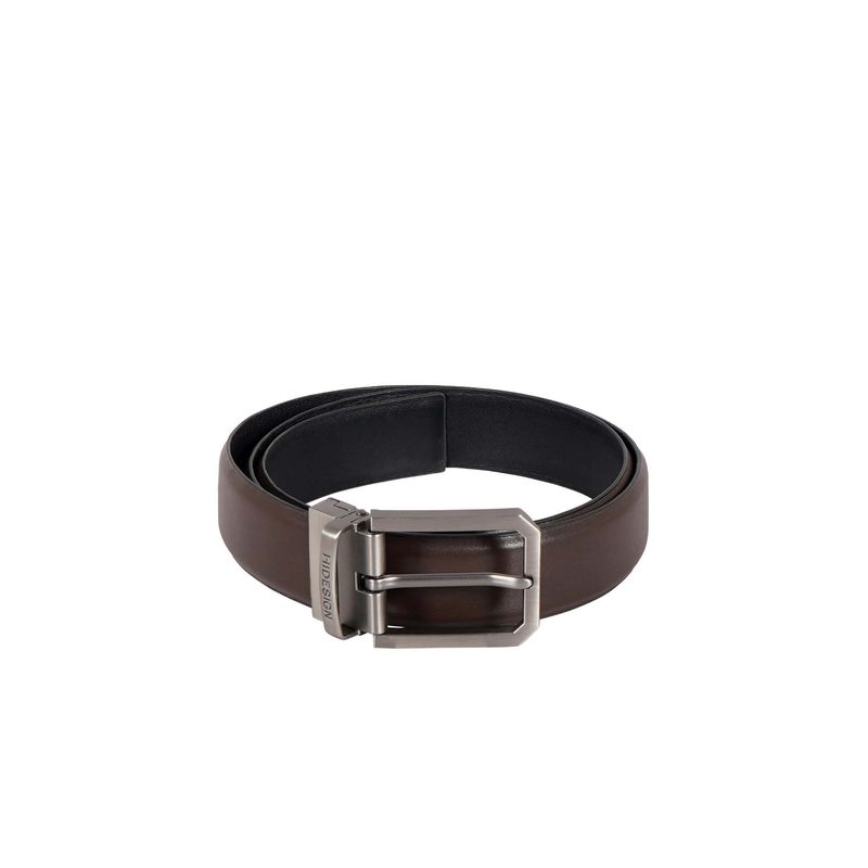 Hidesign Brown & Black Genuine Leather Reversible Mens Belt (34-36)