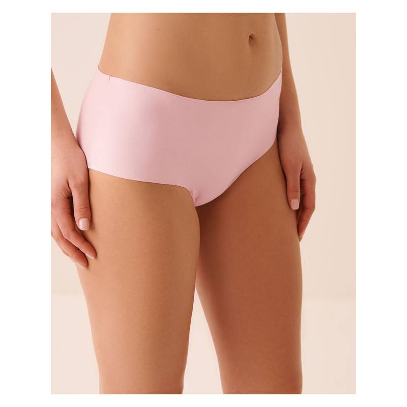 La Vie En Rose Pink Cotton Logo Elastic Band Panty (XL)