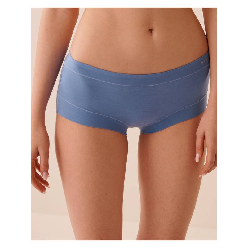 La Vie En Rose Blue Modal High Waist Brief Panty (S)