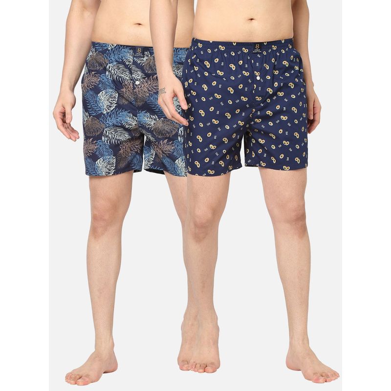 Urban Scottish Mens Multi-Coloured Pure Cotton Printed Regular Boxers (M)